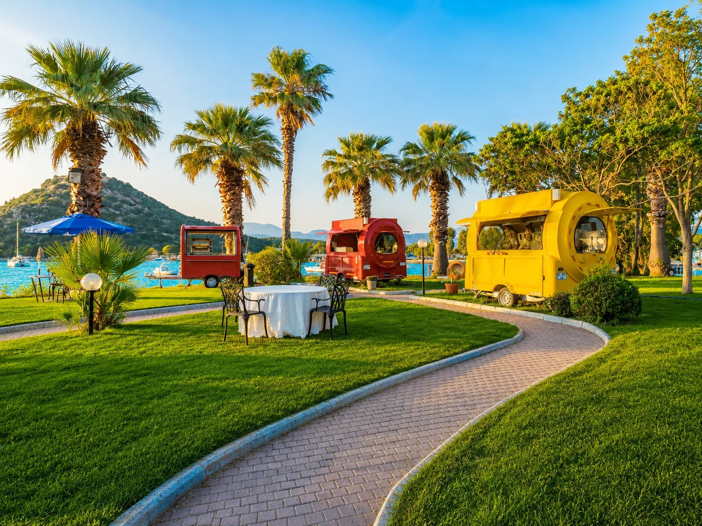 Muup Resort bahçe alanı