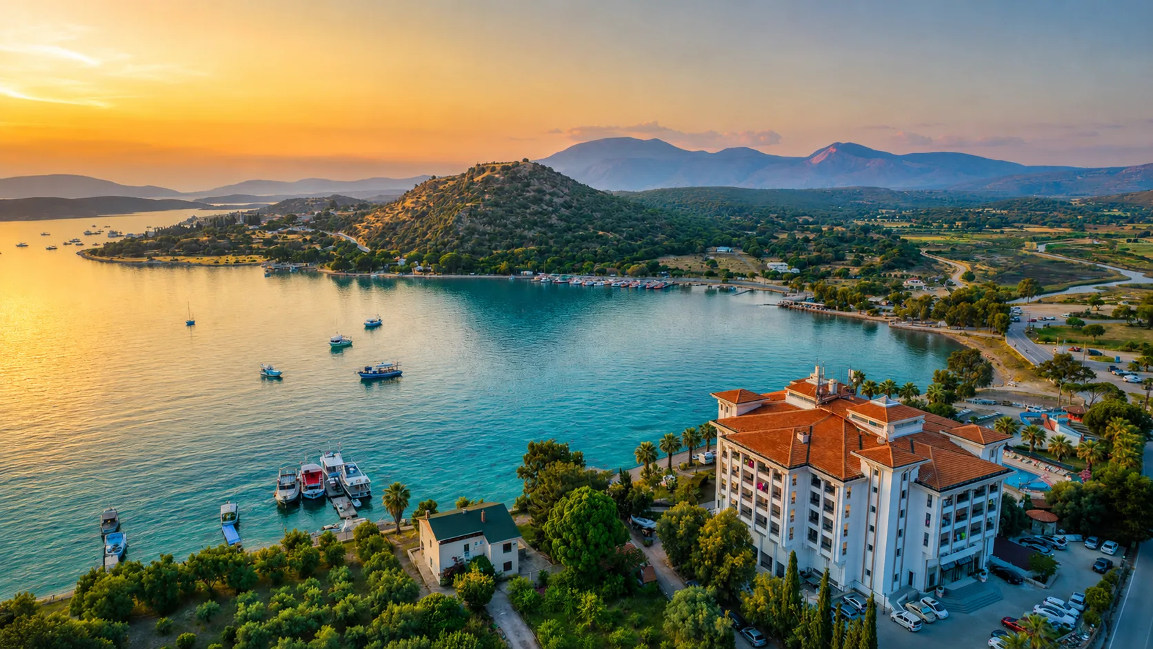Muup Resort Çeşme denize sıfır havadan görünüm